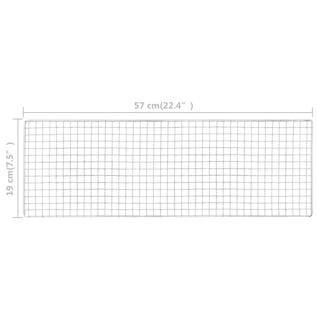 Tragbarer Camping-Grill 60×22,5×33 cm
